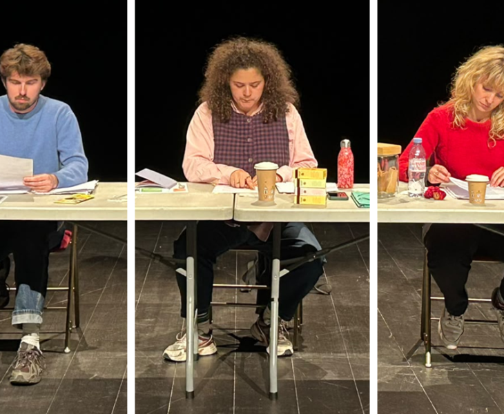 Lecture Bons baisers de Ploubihan-Plage Jules Finn Violette Grimaud Rebecca Tetens La Comédie CDN de Reims Alexis Mullard Nicolas Murena